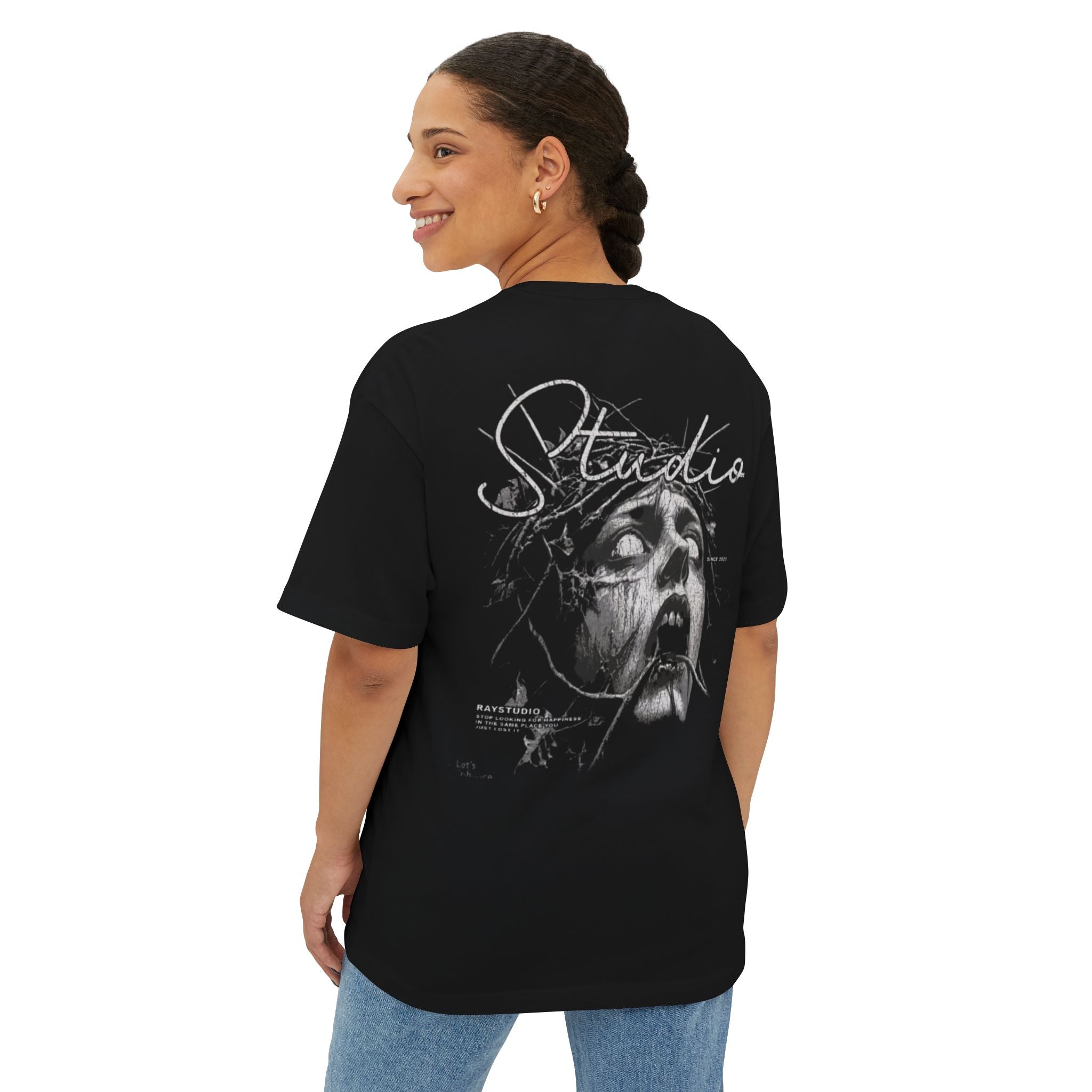 DarkLand Oversized Tee – Trendy & Relaxed Fit